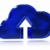 kék · felhő · üveg · feltöltés · nyíl · szimbólum - stock fotó © OutStyle
