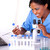 científico · mulher · jovem · trabalhando · laboratório · microscópio · tubo - foto stock © pablocalvog