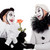 couple of clowns in love with a flower stock photo © Pasiphae