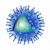 インフルエンザ · ウイルス · 構造 · 解剖 · 実例 · 孤立した - ストックフォト © patrimonio