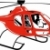 rojo · helicóptero · aislado · blanco · ilustración · frente - foto stock © patrimonio