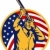 Hunter with shotgun rifle and american flag stock photo © patrimonio