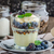 Vanilla pudding with berries stock photo © Peteer