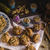 Whole grain muffins with dark chocolate and nuts stock photo © Peteer