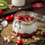 Domestic cherry yogurt with wonder chia seeds and granula stock photo © Peteer