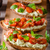 Fresh cheese panini bread with herbs stock photo © Peteer