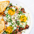 Bacon, eggs and chive with crispy toast stock photo © Peteer