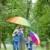 Mutter · Tochter · Regenschirme · Frühling · Gasse · Frau - stock foto © phbcz