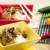 aves · domésticas · carne · milho · cogumelos · prato · refeição - foto stock © phbcz