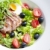 vegetable salad with fried duck breast slices and egg stock photo © phbcz