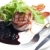 beefsteak · grillés · lard · sauce · vin · rouge · plaque - photo stock © phbcz