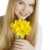 portret · młoda · kobieta · żonkile · kobieta · kwiat · kwiaty - zdjęcia stock © phbcz