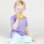 little girl drinking orange juice stock photo © phbcz