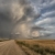 prairie · weg · onweerswolken · saskatchewan · Canada · veld - stockfoto © pictureguy