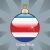 izolált · Costa · Rica · zászló · karácsony · villanykörte · forma - stock fotó © PilgrimArtworks