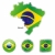 bayrak · Brezilya · harita · web · düğmeler - stok fotoğraf © PilgrimArtworks