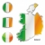 İrlanda · harita · web · düğmeler · düzenlenebilir - stok fotoğraf © PilgrimArtworks