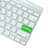 verde · deschide · buton · tastatura · de · calculator · izolat · alb - imagine de stoc © pinkblue