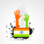twórczej · indian · banderą · projektu · ręce · streszczenie - zdjęcia stock © Pinnacleanimates