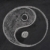 yin · yang · símbolo · lousa · branco · giz · apagador - foto stock © PixelsAway
