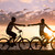 верховая · езда · Велосипеды · счастливым · пару - Сток-фото © pressmaster