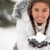 fille · neige · portrait · belle · femme · palmiers -  © pressmaster