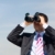guardare · ritratto · uomo · suit · binocolo · business - foto d'archivio © pressmaster