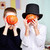 Pumpkin-faced boys stock photo © pressmaster
