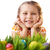 felice · bambino · foto · cute · ragazza · erba · verde - foto d'archivio © pressmaster