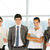 equipe · de · negócios · retrato · inteligente · em · pé - foto stock © pressmaster