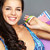 bella · ragazza · ritratto · felice · bruna · shopping - foto d'archivio © pressmaster