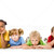crianças · retrato · quatro · criança · relaxar · menino - foto stock © pressmaster