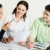 discussione · foto · Smart · squadra · di · affari · seduta · in · giro - foto d'archivio © pressmaster