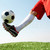 Ball · horizontal · Bild · Fußball · Fußballer · blauer · Himmel - stock foto © pressmaster
