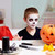 Halloween · Junge · Foto · unheimlich · Tabelle · schwarz - stock foto © pressmaster