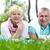 gras · gelukkig · volwassen · paar · vrouw · park - stockfoto © pressmaster