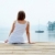 pace · vista · posteriore · bella · giovani · signora · bianco - foto d'archivio © pressmaster