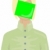 femeie · verde · autocolant · alb · fată · muncă - imagine de stoc © pressmaster