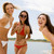 Spaß · Porträt · drei · schlank · Freundinnen · bikini - stock foto © pressmaster