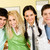 feliz · amigos · retrato · estudiantes · pie · otro - foto stock © pressmaster