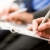 notas · primer · plano · mano · humana · pluma · escrito - foto stock © pressmaster