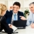 gesprek · foto · drie · geslaagd · zakenlieden · communiceren - stockfoto © pressmaster