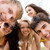 meninos · meninas · faces · feliz · caras · olhando - foto stock © pressmaster