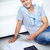 student · home · afbeelding · jonge · vent · toevallig - stockfoto © pressmaster