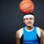 ragazzo · palla · ritratto · bello · abbigliamento · sportivo · basket - foto d'archivio © pressmaster