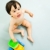 baby · immagine · bambina · seduta · toccare · giocattolo - foto d'archivio © pressmaster