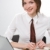 secretaris · portret · jonge · vrouw · merkt · werkplek - stockfoto © pressmaster