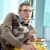 Smart · studente · immagine · grave · piano · giornale - foto d'archivio © pressmaster