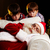 karácsony · fotó · mikulás · alszik · kanapé · kettő - stock fotó © pressmaster