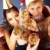 flauti · completo · champagne · felice · amici - foto d'archivio © pressmaster